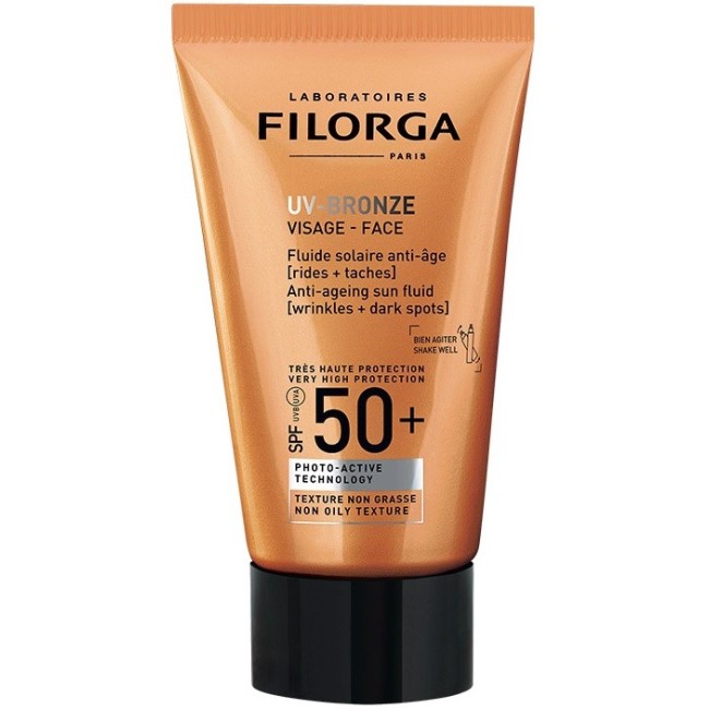 Laboratoires Filorga Uv Bronze Face 50+ fluido solare antiaging 40 Ml