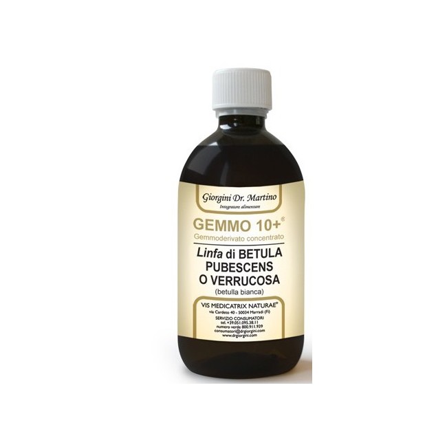 Dr Giorgini Gemmo 10+ Betulla B Linfa 500 Ml Liquido Analcolico