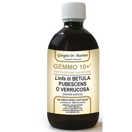 Dr Giorgini Gemmo 10+ Betulla B Linfa 500 Ml Liquido Analcolico