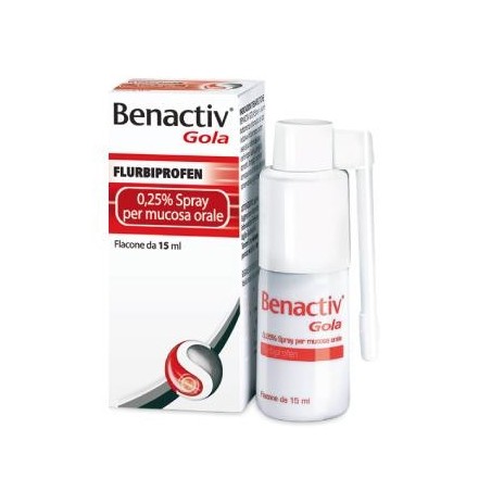 Benactiv Gola Spray 15ml 0,25%