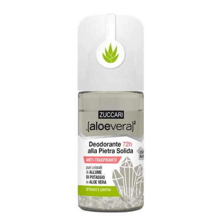 Zuccari Aloevera2 Deodorante Pietra Solida Roll On 50 Ml