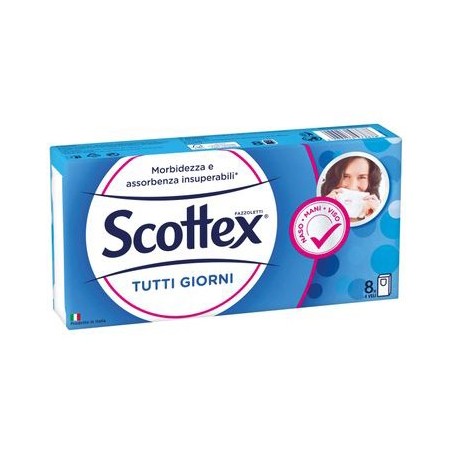 Kimberly Clark Italia Scottex Tutti Giorni fazzoletti 8 Pezzi