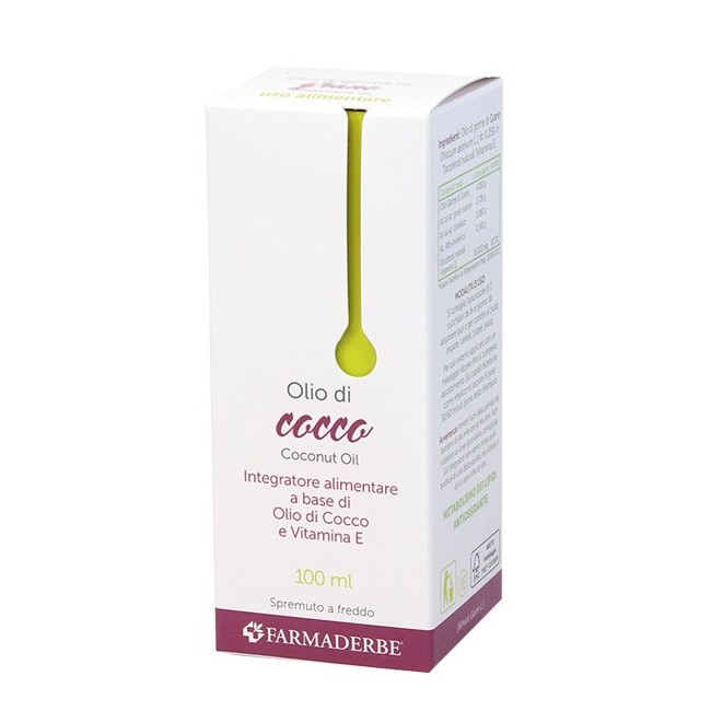 Farmaderbe Olio Cocco con vitamina E 100 Ml