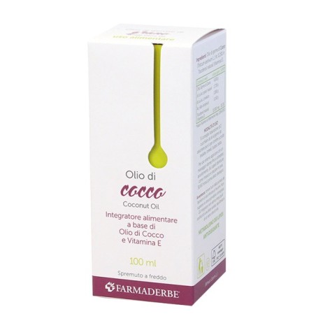 Farmaderbe Olio Cocco con vitamina E 100 Ml