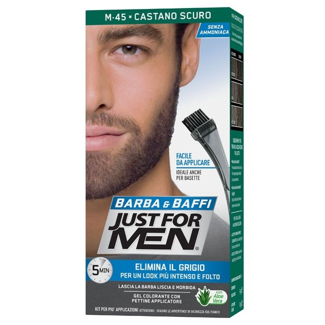 Combe Italia Just For Men Barba & Baffi M45 Castano Scuro 51 G