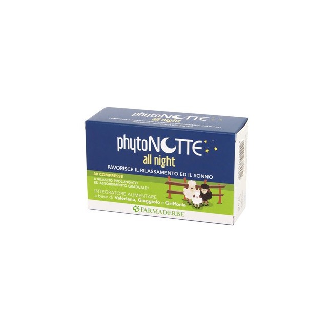 Farmaderbe Phytonotte All Night integratore 30 Compresse