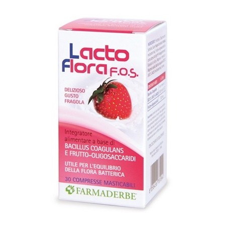 Farmaderbe Lacto Flora Fos 30 Compresse Masticabili 48 G