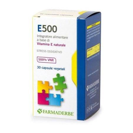 Farmaderbe E 500 30 Capsule integratore di vitamina E