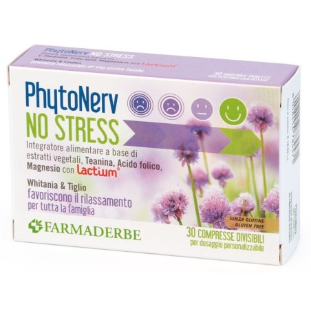 Farmaderbe Phytonerv No Stress integratore 30 Compresse