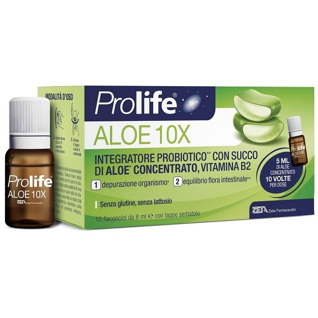 Zeta Farmaceutici Prolife Aloe integratore 10 Flaconi X 8 Ml