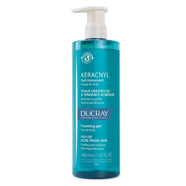 Ducray Keracnyl Gel Detergente per pelle grassa 400 Ml