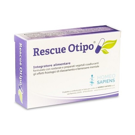 Homeo Sapiens Rescue Otipo 30 Capsule per il rilassamento