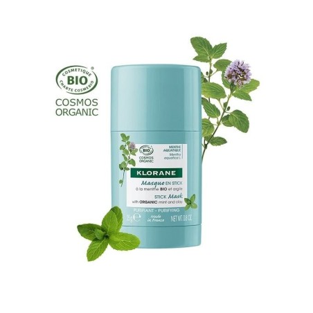 Klorane Maschera Stick Purificante Menta Acquatica Bio 25g