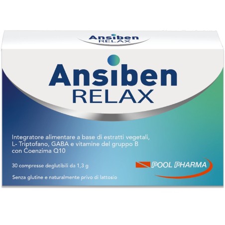 Pool Pharma Ansiben Relax integratore 30 Compresse