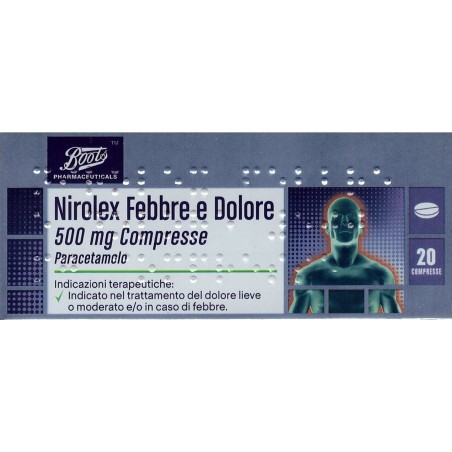 Nirolex Febbre Dolore* 20 Compresse 500mg