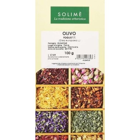 Solime' Olivo foglie taglio tisana rimedio fitoterapico 100g