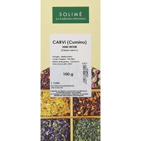 Solime' Carvi Semi Interi 100g per decotti ed infusi