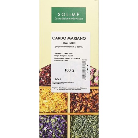 Solime' Cardo Mariano Semi Interi per infusi e decotti 100 G