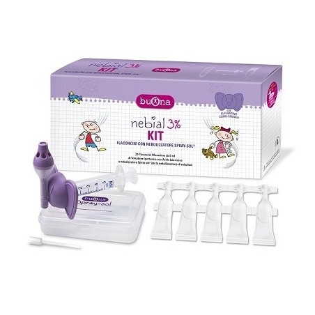 Steve Jones Nebial 3% Kit per l'igiene nasale bambini