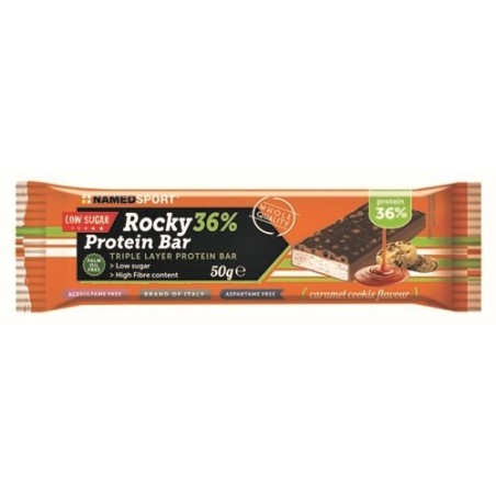 Namedsport Rocky 36% Protein Bar Caramel Cookie Barretta 50 G