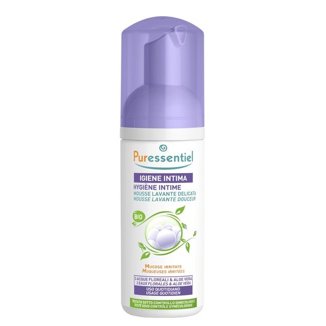 Puressentiel Mousse Igiene Intima con acque floreali 150 Ml