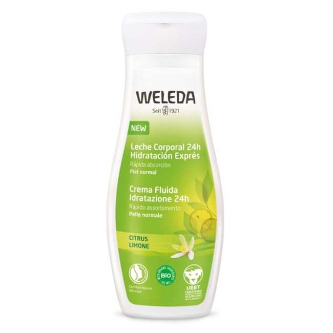 Weleda Italia Crema Fluida Idratante 24h Limone 200 Ml