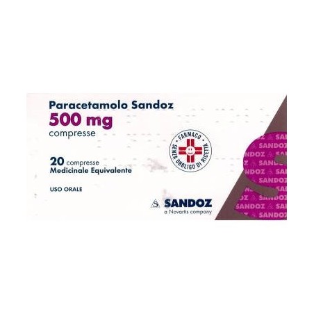 Paracetamolo Sandoz* 20 Compresse 500mg