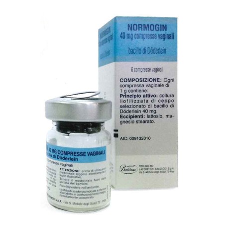 Normogin 6 Compresse Vaginali 40mg