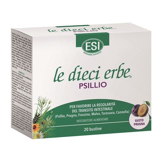 Esi Le Dieci Erbe Psillio integratore 20 Bustine 5,6 G