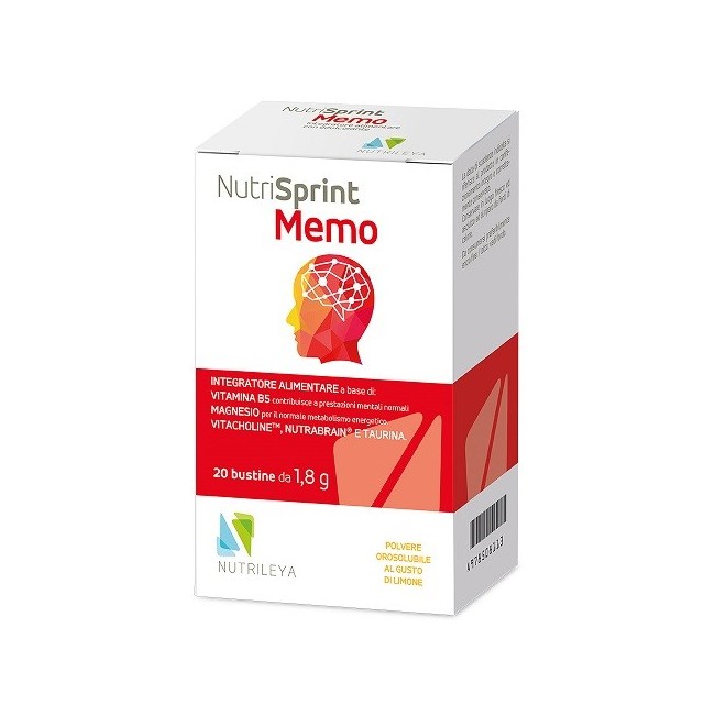 Nutrileya Nutrisprint Memo integratore 20 Bustine Stick