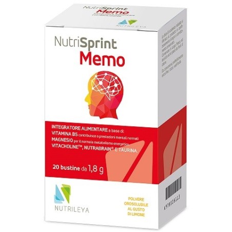 Nutrileya Nutrisprint Memo integratore 20 Bustine Stick