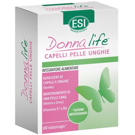 Esi Donna Life Capelli Pelle Unghie integratore 60 Naturcaps