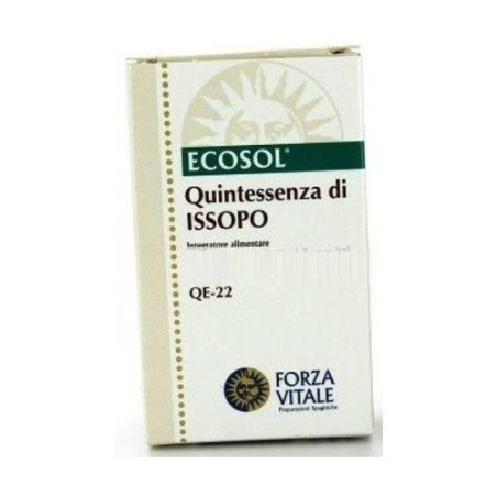 Forza Vitale Italia Ecosol Quintessenza Di Issopo Gocce 10 Ml