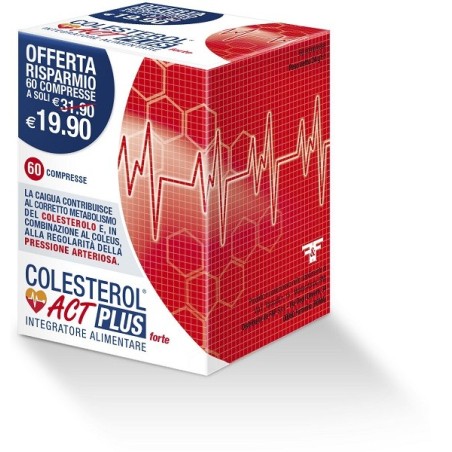 Colesterol act plus forte integratore 60 compresse