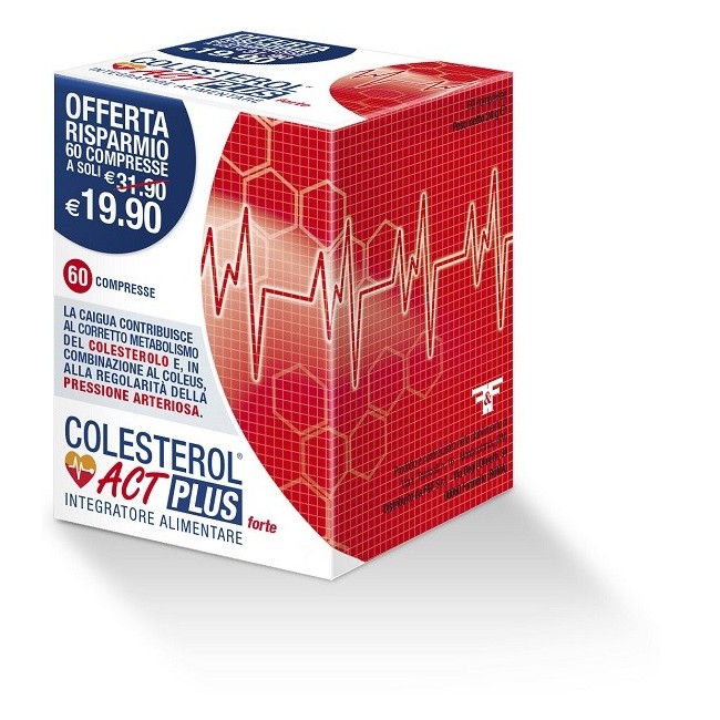 Colesterol act plus forte integratore 60 compresse