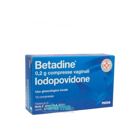 Betadine*10 Compresse Vaginali 200mg