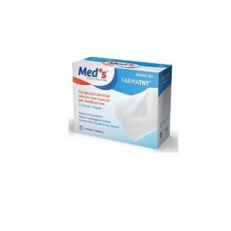 Farmac-zabban Garza Compressa Meds Tessuto Non Tessuto 10x10cm 16 Pezzi Peel Open