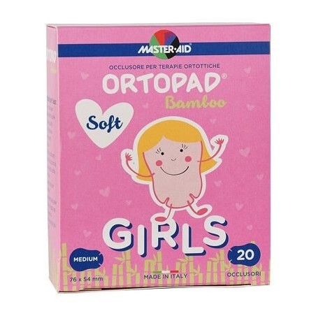 Ortopad Soft Girls M Cerotto Oculare Per Ortottica 20 Pezz