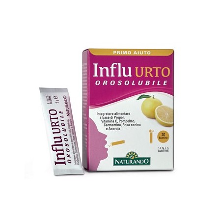 Naturando Influ Urto Orosolubile integratore 20 Bustine Da 2 G