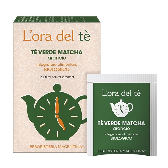 Erboristeria Magentina Te' Verde Matcha/arancio Bio 20 Filtri 30 G