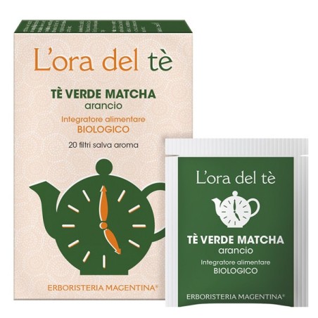 Erboristeria Magentina Te' Verde Matcha/arancio Bio 20 Filtri 30 G