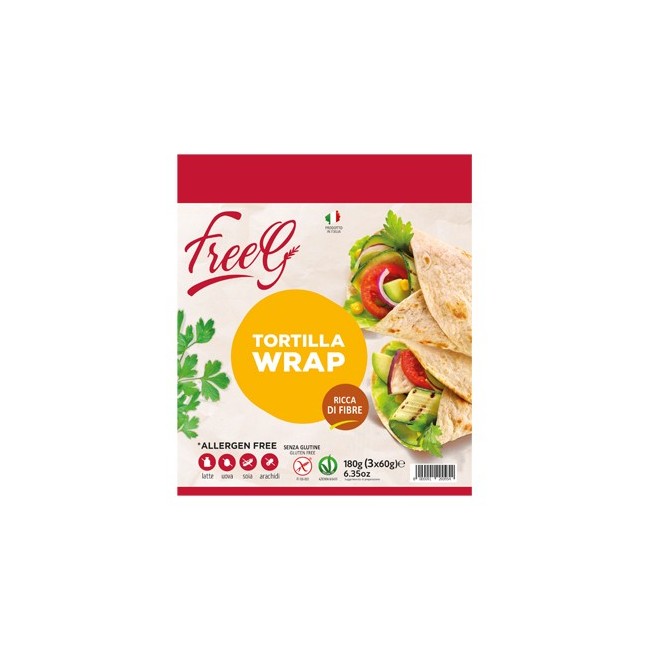 Wrap Tortilla Freeg alimento senza glutine 3 X 60 G