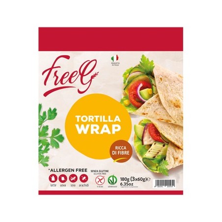 Wrap Tortilla Freeg alimento senza glutine 3 X 60 G