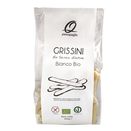 Pane Quaglia Grissini Bio Bianchi senza glutine 200 G