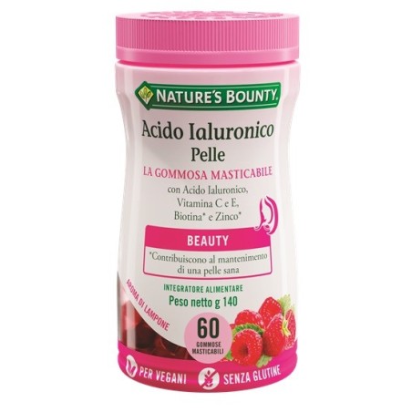 Nature's Bounty Acido Ialuronico Pelle Integratore 60 Gommose