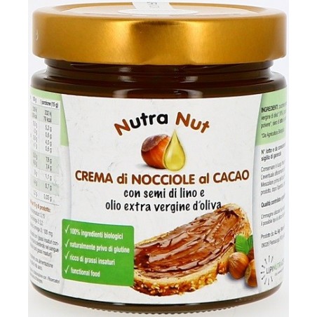 Nutra nut crema nocciole al cacao con semi di lino 400 g