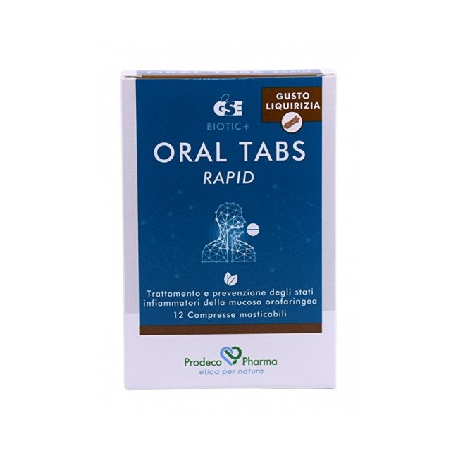 Gse oral tabs rapid liquirizia 12 compresse