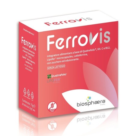 Biosphaera Ferrovis 30 stick integratore di ferro