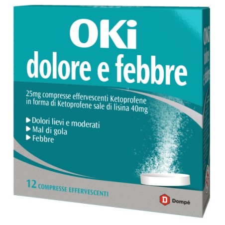 Dompè Oki febbre e dolore 12 compresse effervescenti