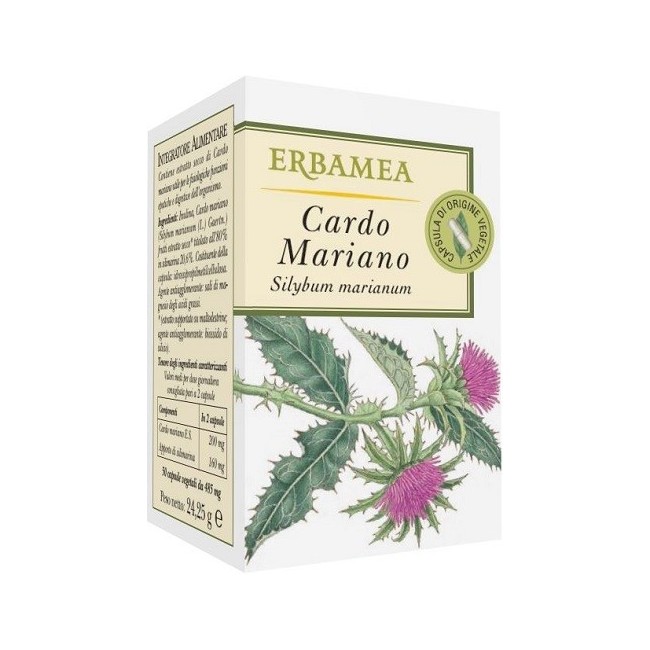 Erbamea Cardo Mariano Integratore Alimentare 50 capsule